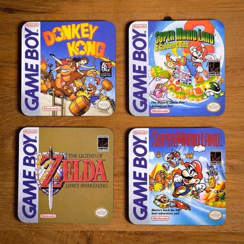 Nintendo - Game Boy Classic Games Untersetzer 4er Set