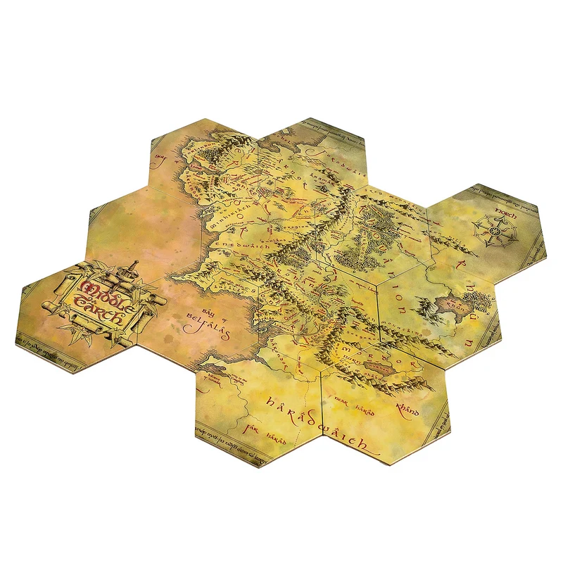 Der Herr der Ringe - Mittelerdekarte Untersetzer 12er Set