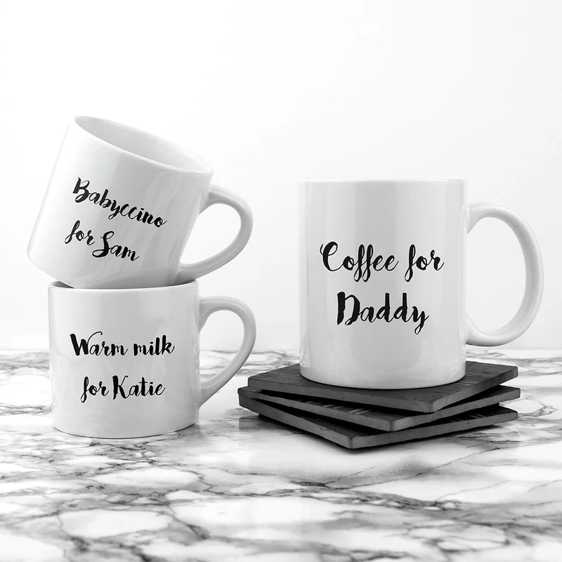 Personalised Daddy & Me Coffee And Catch Up Mugs