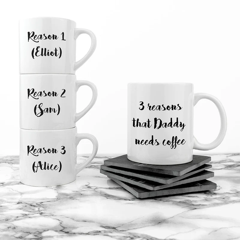 Personalised Daddy & Me Coffee And Catch Up Mugs
