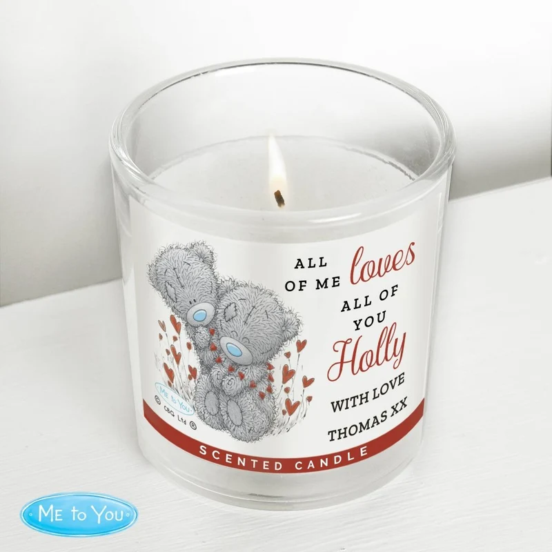 Personalised Me To You Love Scented Candle Jar