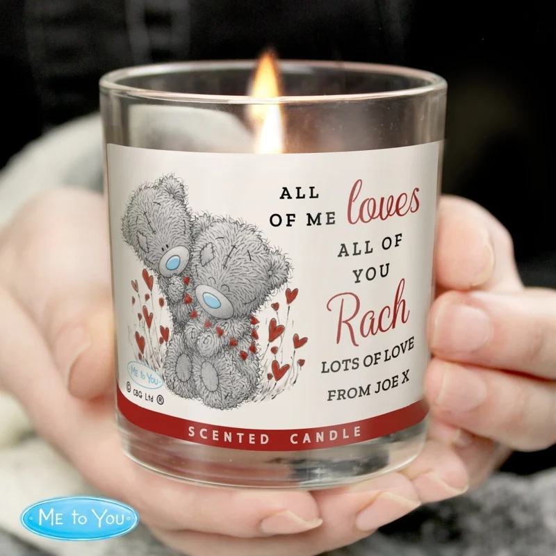 Personalised Me To You Love Scented Candle Jar