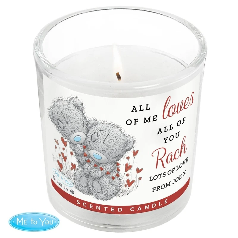 Personalised Me To You Love Scented Candle Jar