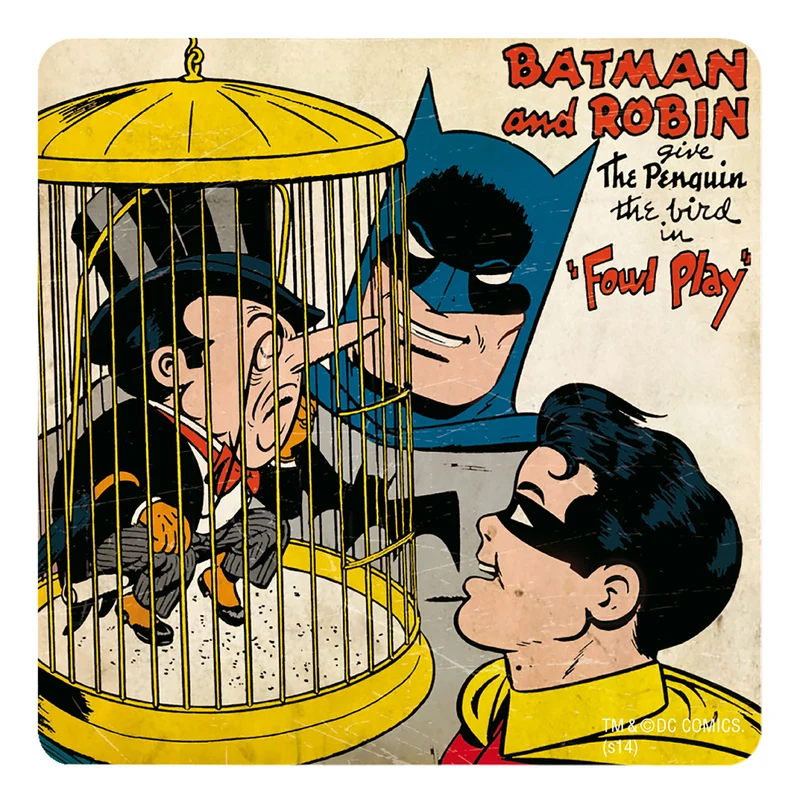 Batman - Comic Untersetzer 6er Set