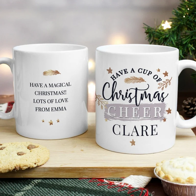 Personalised Cup Of Christmas Cheer Mug