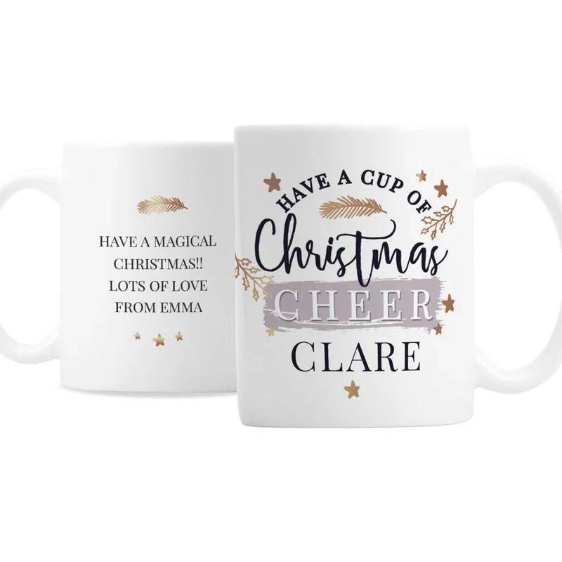 Personalised Cup Of Christmas Cheer Mug