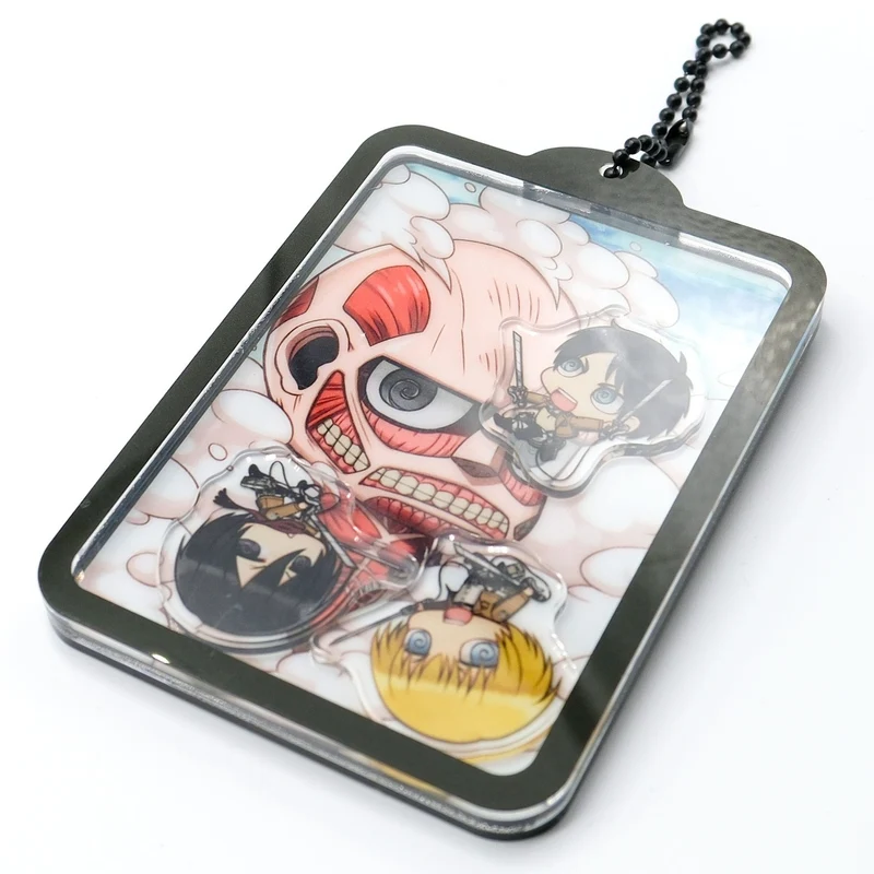 Attack on Titan Shaker Acryl Schlüsselanhänger Kawaii Attack!