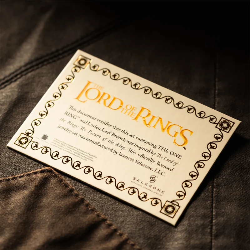 Der Herr der Ringe - Frodo Schmuckset mit Glow in the Dark Effekt