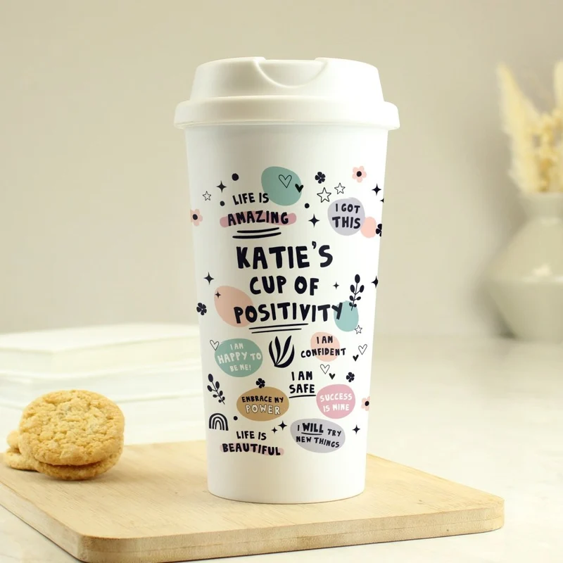 Personalised Positive Affirmations Travel Mug