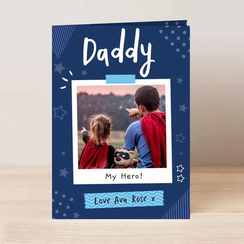 Personalised Polaroid Photo Upload Card