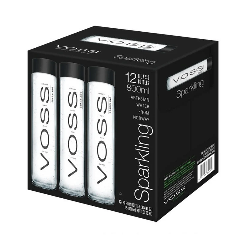 VOSS Sparkling Water, Norway - 12 X 800ML