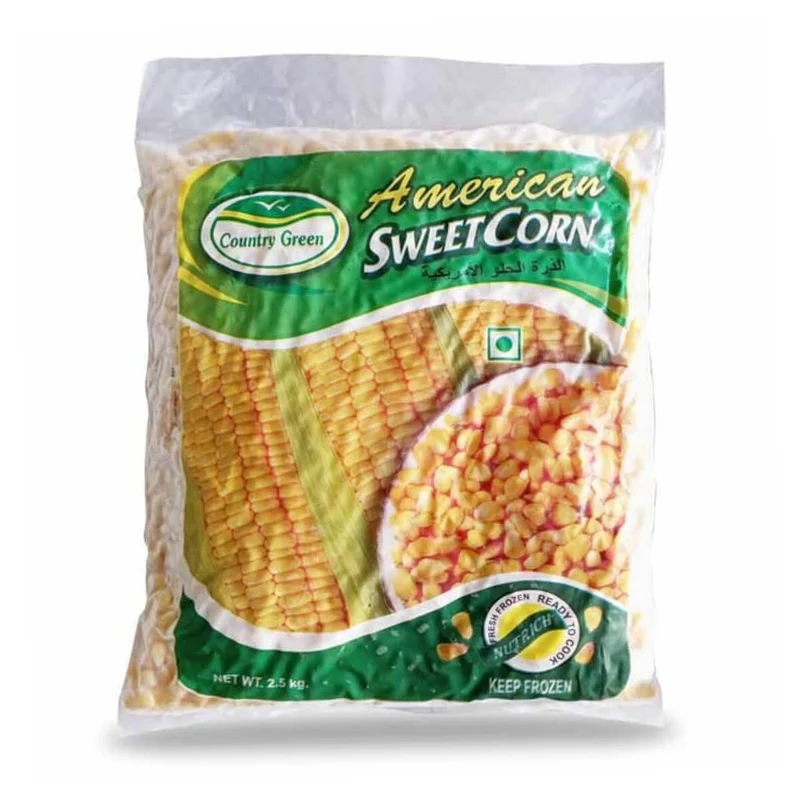 Country Greens Sweet Corn Kernels, Frozen - 2.5KG