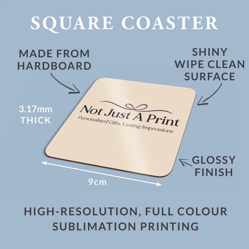 Personalised Craft Ale Coasters – Set of 4 Custom Home Bar Coasters
