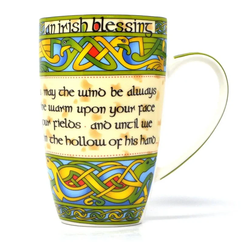 Bone China Irish Blessing Mug, Set of 6