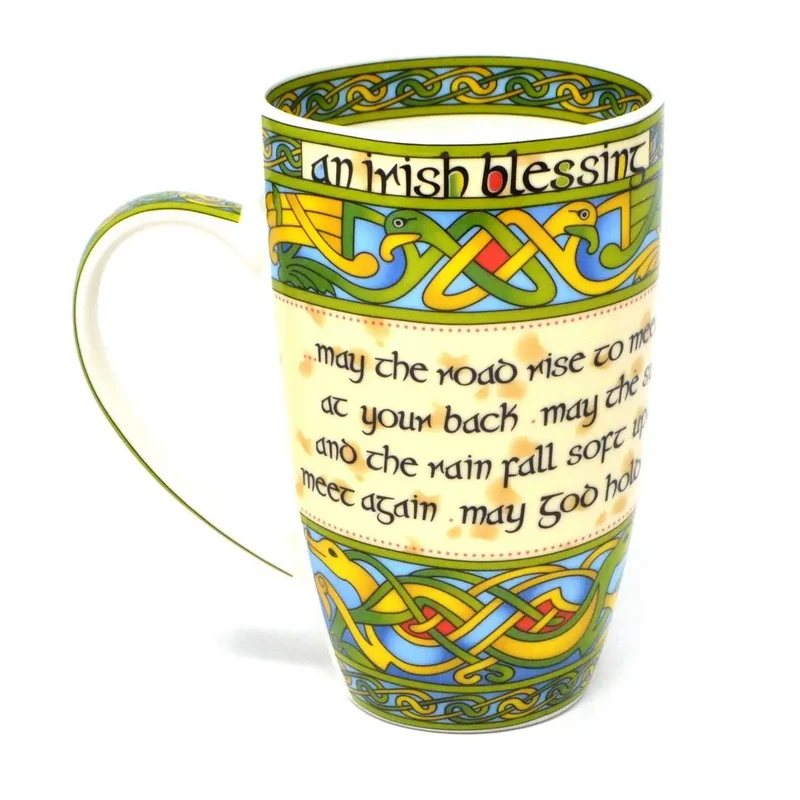 Bone China Irish Blessing Mug, Set of 6