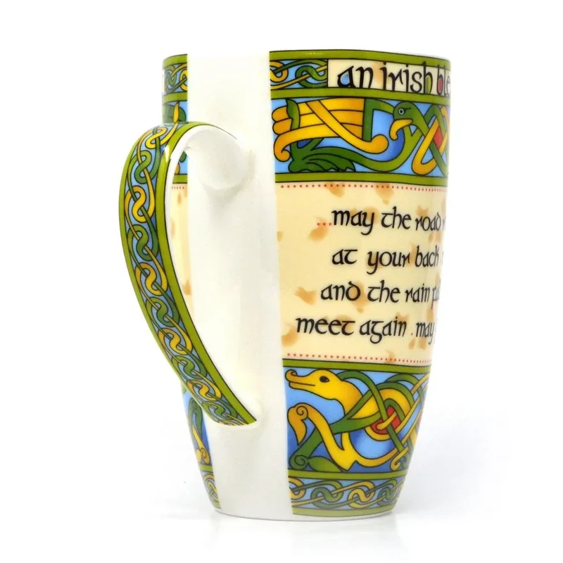 Bone China Irish Blessing Mug, Set of 6