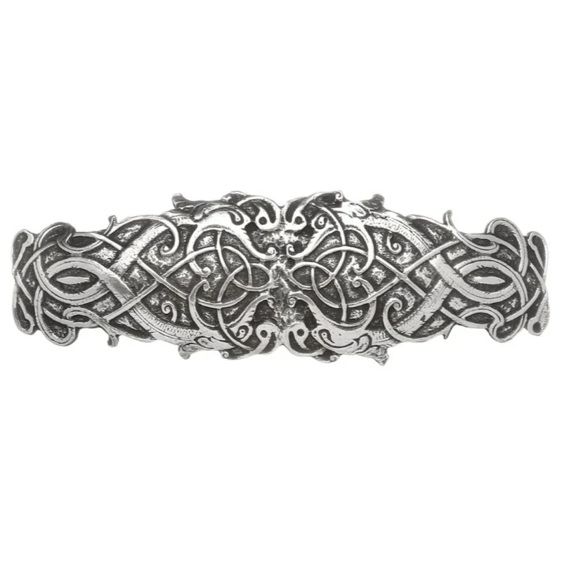 Celtic Knotwork Pewter Hair Barrette