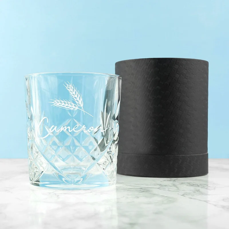 Personalised Crystal Icon Whisky Tumbler