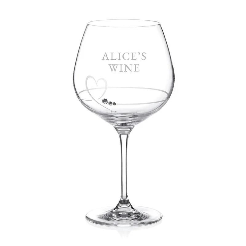 Personalised Petit Gin Glass With Swarovski Crystals
