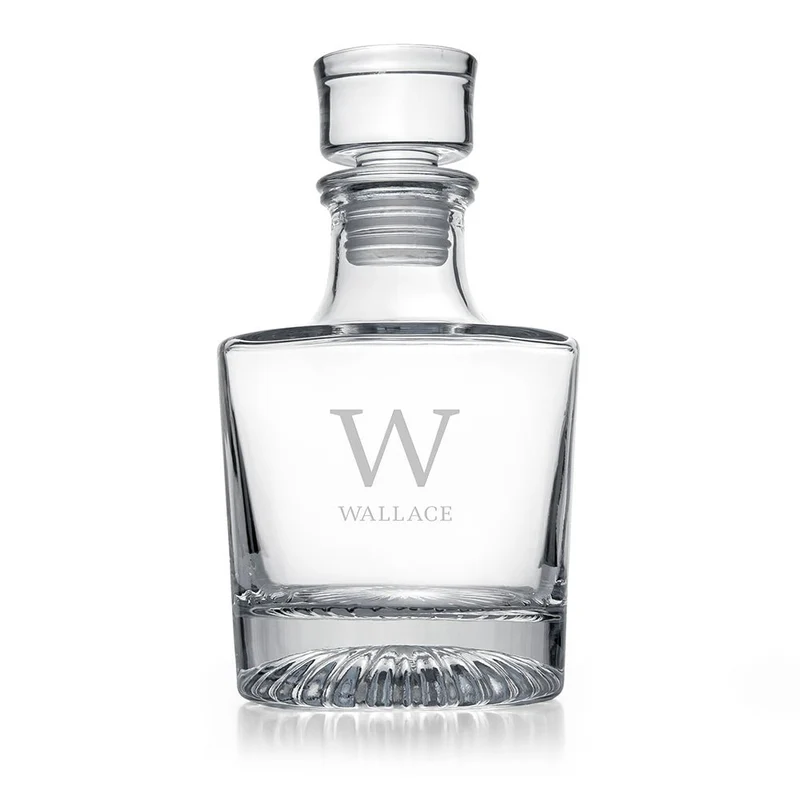 Personalised Elegance Monogram Round Decanter