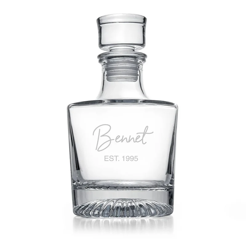Personalised Elegance Signature Round Decanter
