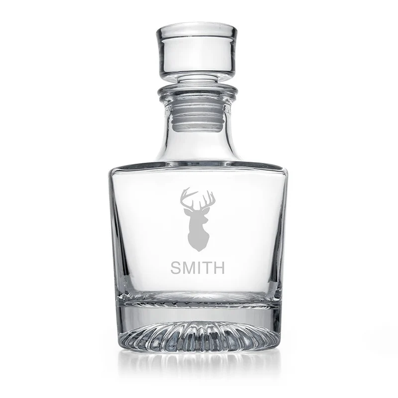 Personalised Elegance Stag Round Decanter