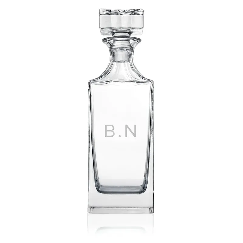 Personalised Timeless Initials Square Decanter