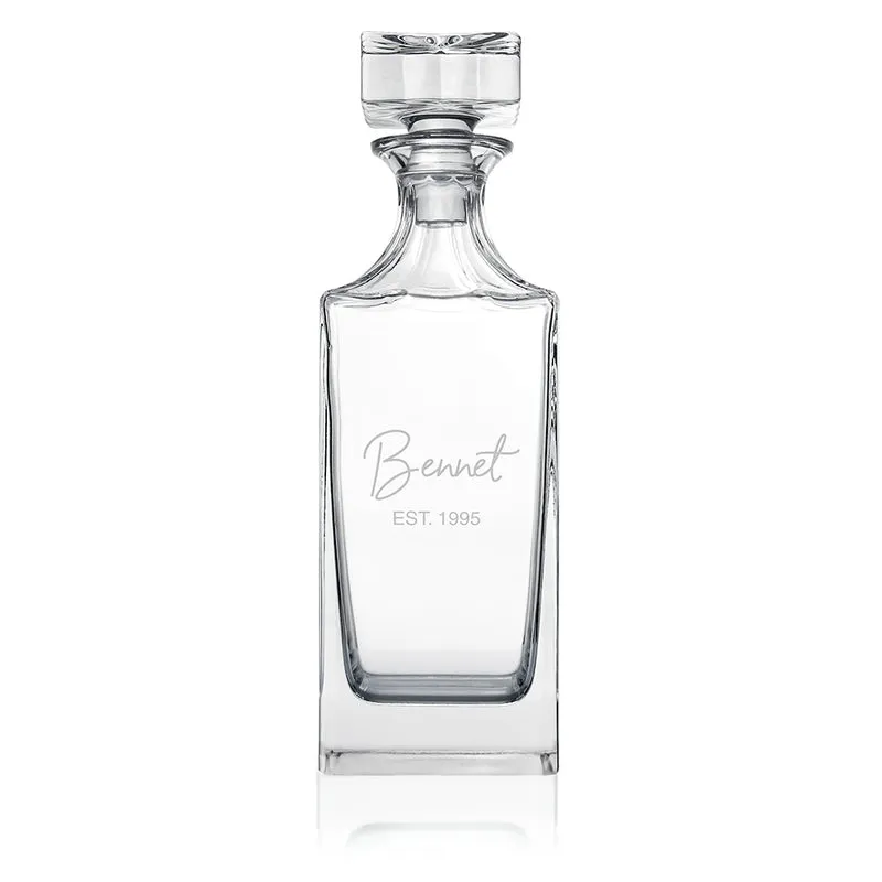 Personalised Timeless Signature Square Decanter