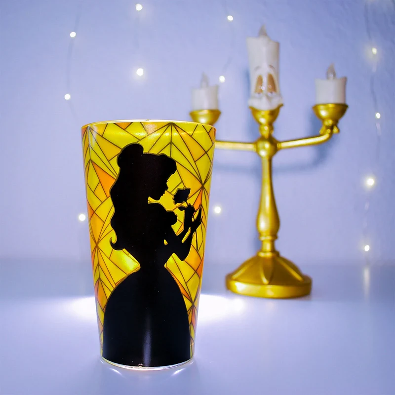 Die Schöne und das Biest - Belle Silhouette Glas