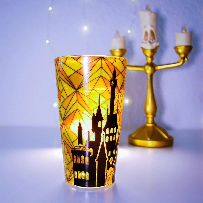 Die Schöne und das Biest - Belle Silhouette Glas