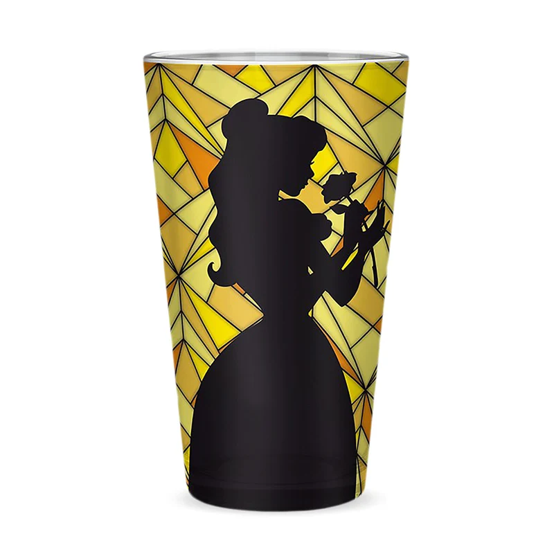 Die Schöne und das Biest - Belle Silhouette Glas