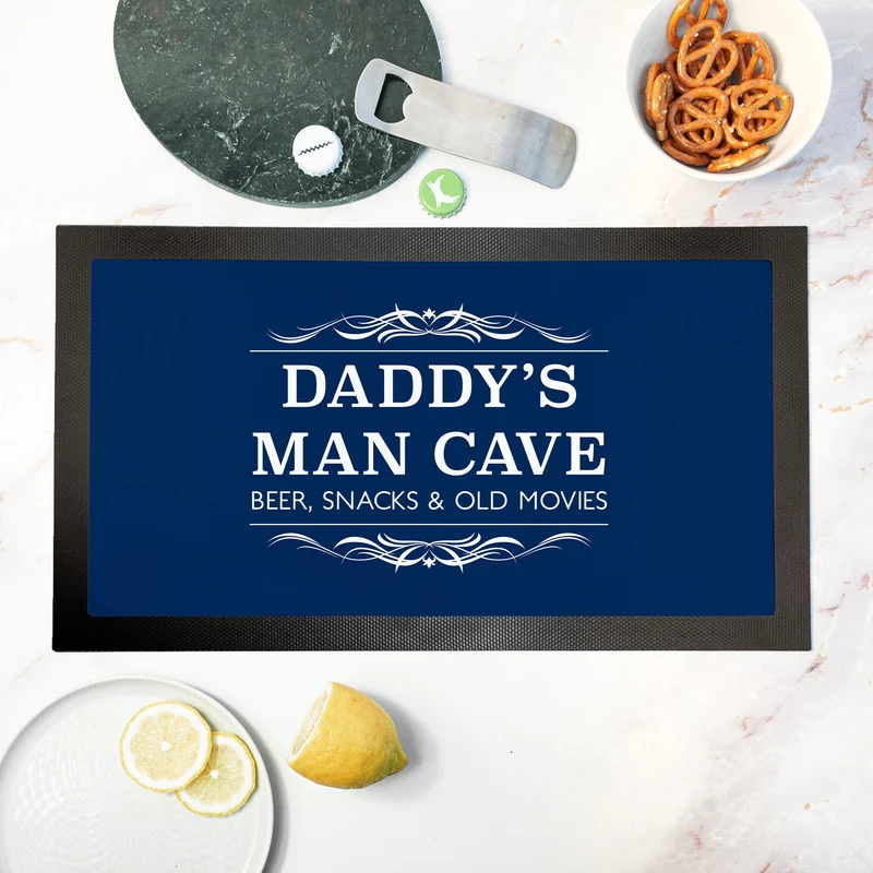 Personalised Gentlemen's Man Cave Bar Mat