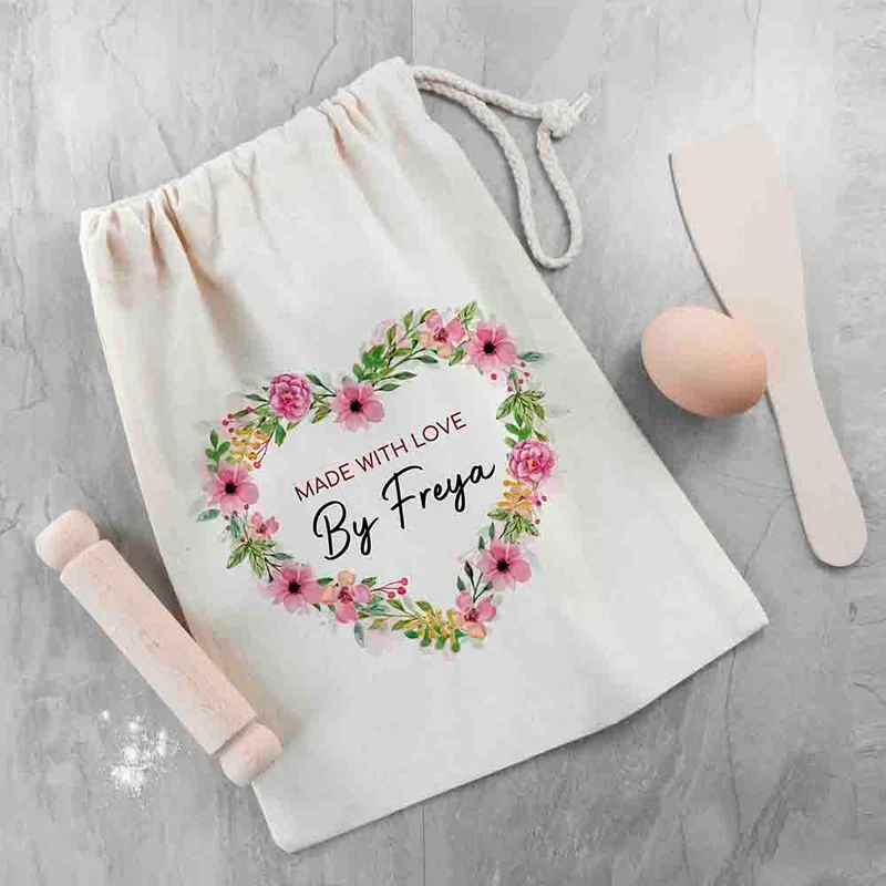 Personalised Kids Flower Wreath Baking Set