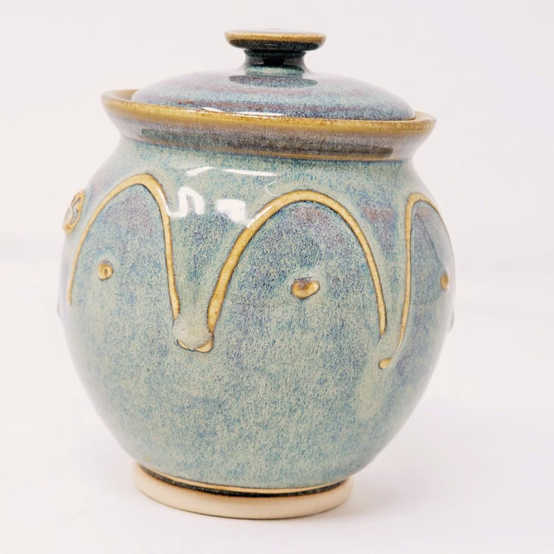 Hand Thrown Irish Pottery Sugar Bowl