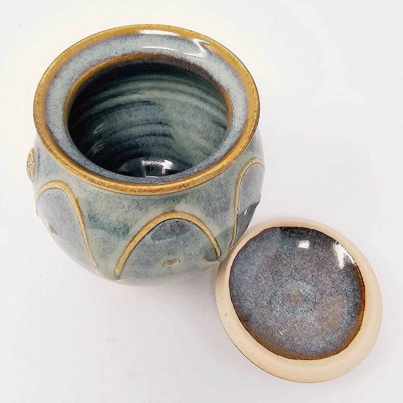 Hand Thrown Irish Pottery Sugar Bowl