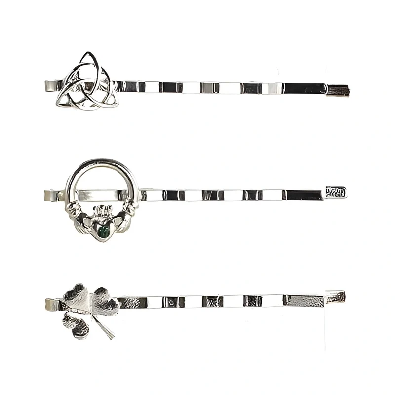 Traditional Celtic Silver Hair Pins