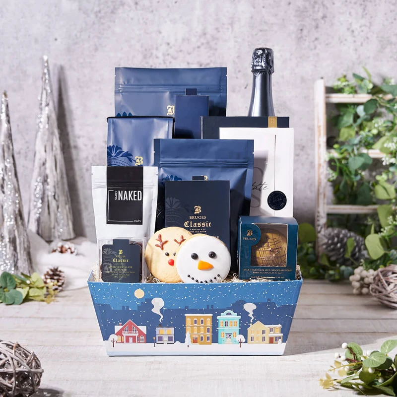 Winter Champagne & Chocolate Treats Gift