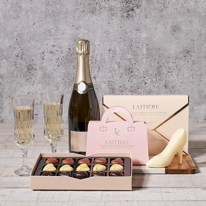 Champagne & Truffle Love Letter Gift