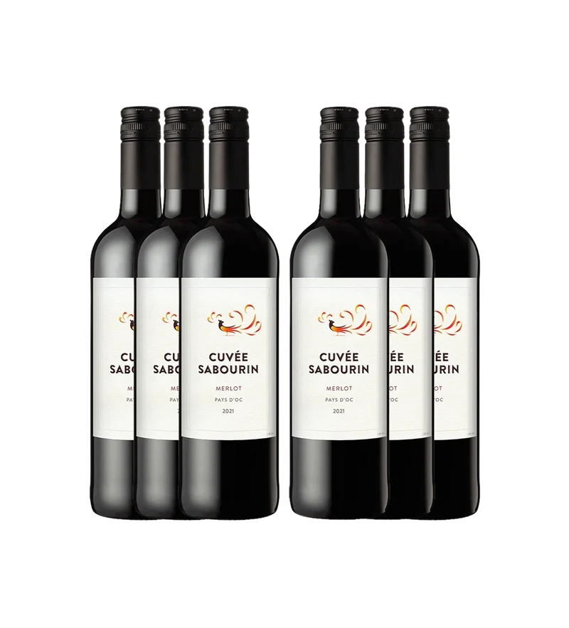 Cuvee Sabourin Merlot 750ml Pack of 6