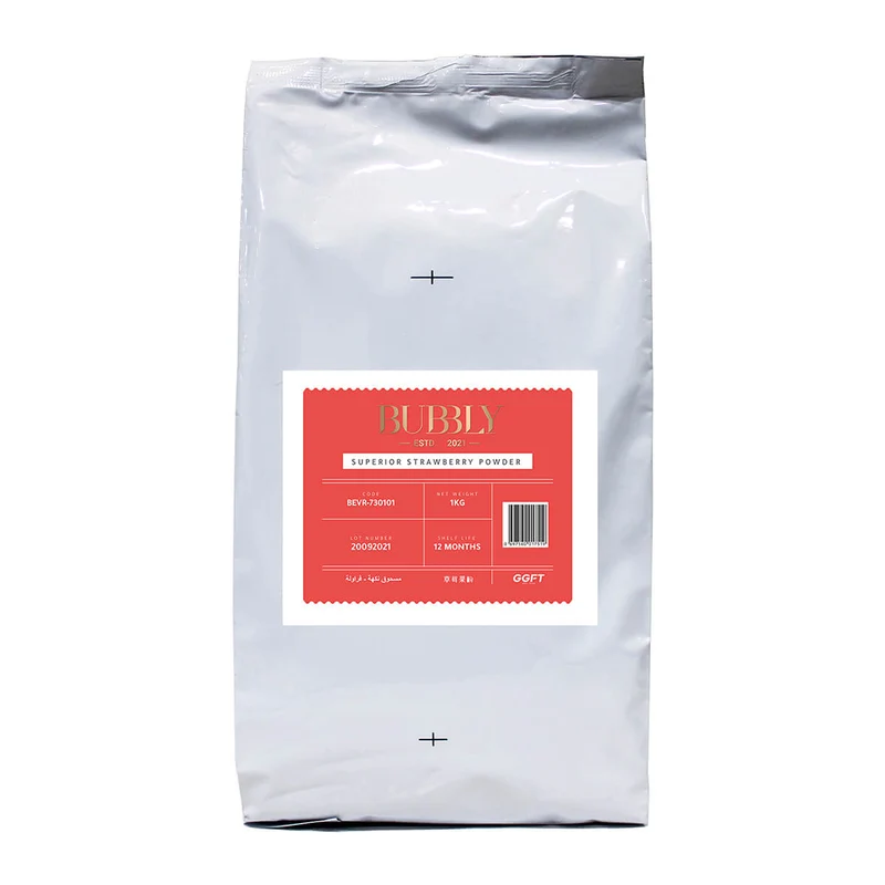 Bubbly Superior Strawberry Powder for Beverage - 1KG