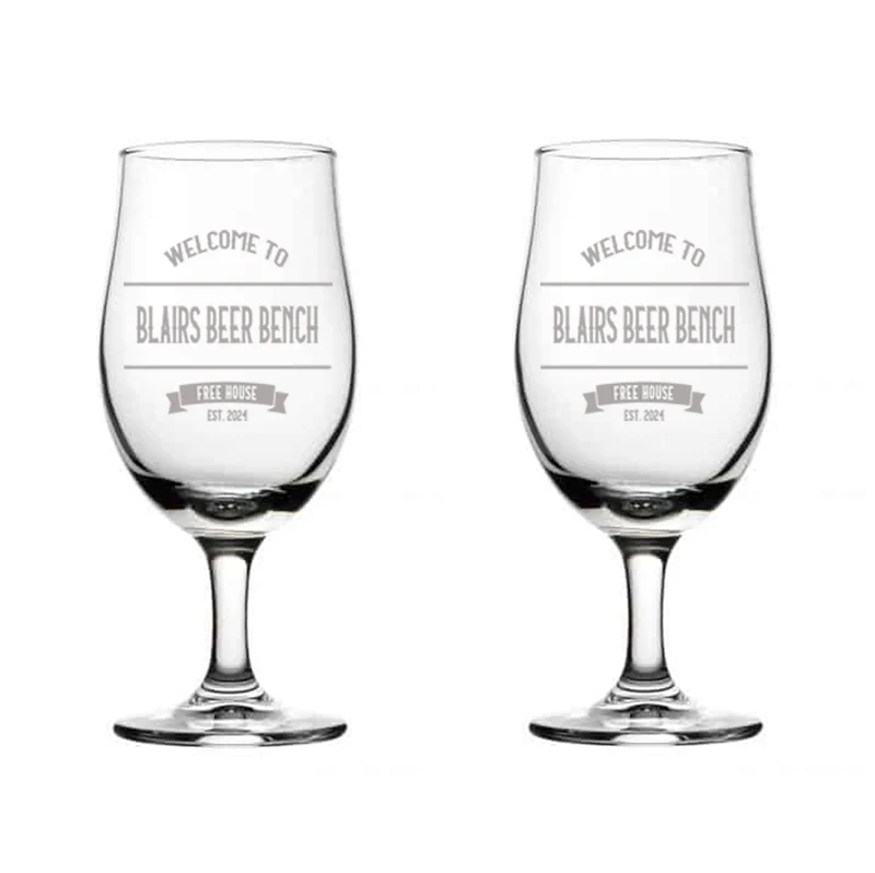 Personalised Vintage Pub Bar Set – Custom Home or Garden Pub Gift