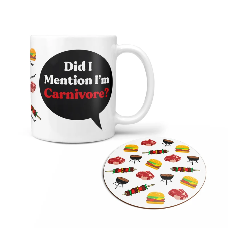 Did I Mention I'm A Carnivore? Personalised Mug
