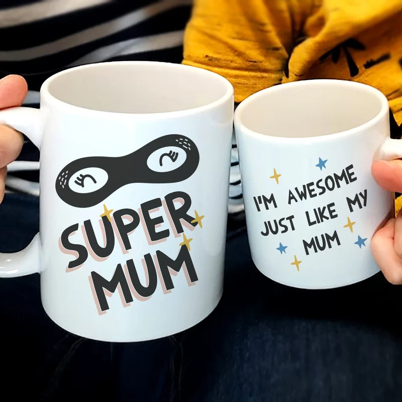 Super Mum Family Mug Set