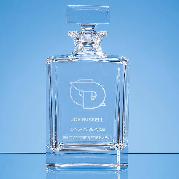 Engraved Crystal Spirit Decanter
