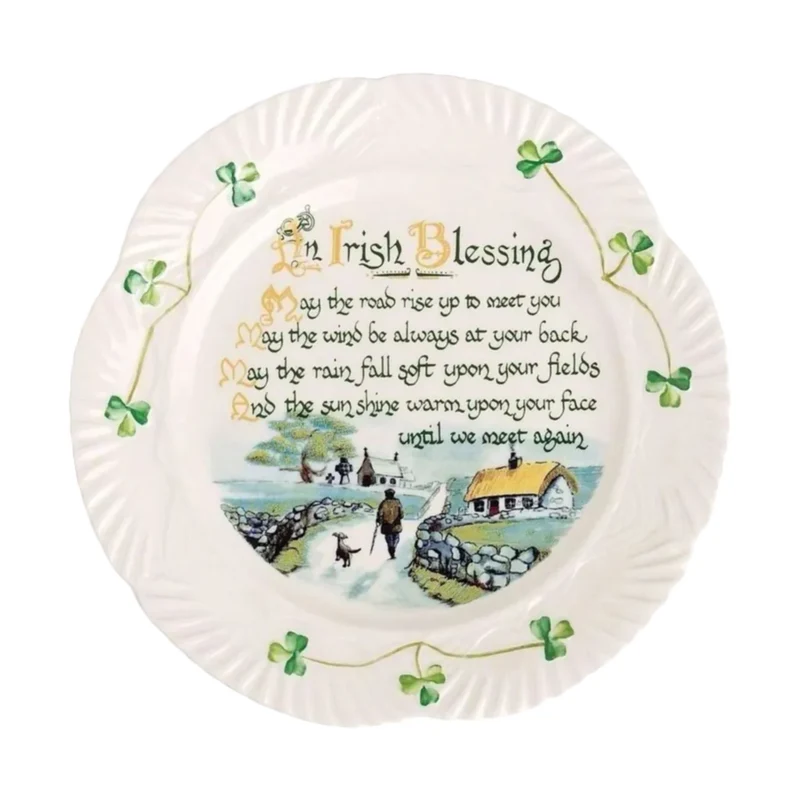 Belleek Classic Irish Blessing Plate