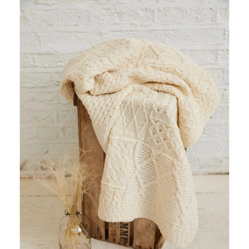Keel Aran Patchwork Merino Blankets