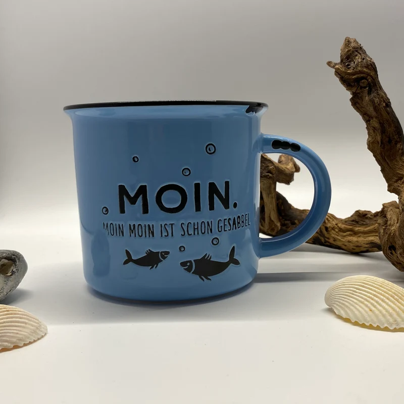 Tasse „Moin“ Vintagebecher