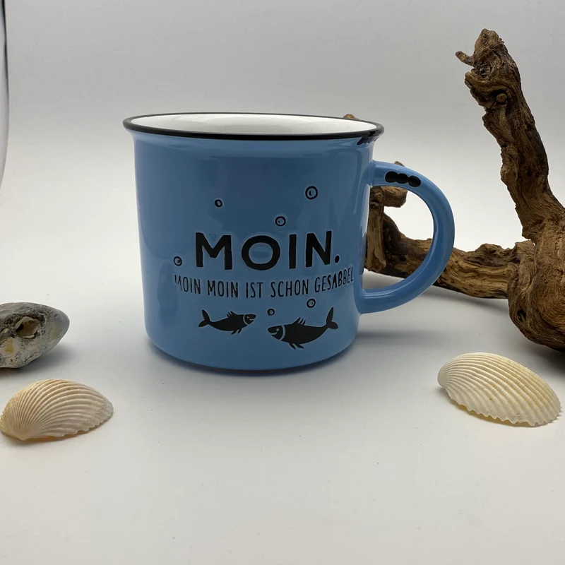 Tasse „Moin“ Vintagebecher