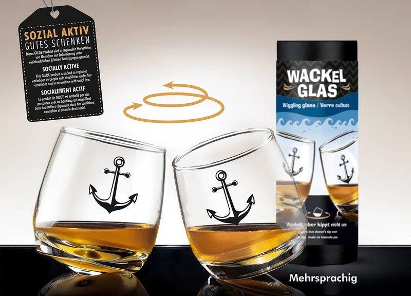 Wackelglas „Anker“