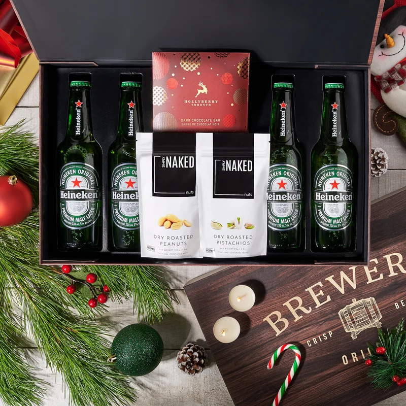 Christmas Heineken & Nuts Box